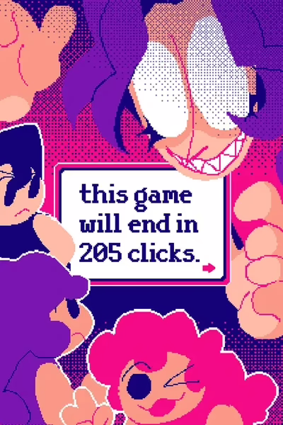 this game will end in 205 clicks Cover